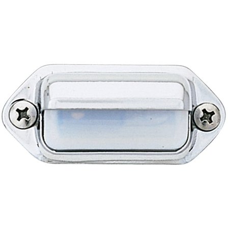 PETERSON MANUFACTURING Clear Light Surface Mount Chrome Plated Housing White Housing Brass Housing V434